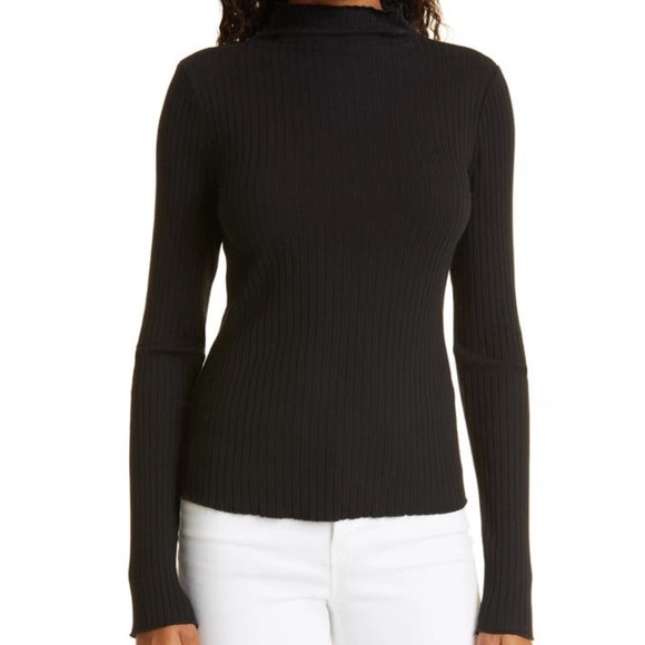 New RAILS Corey Rib Turtleneck in Black Size Small - Picture 1 of 6